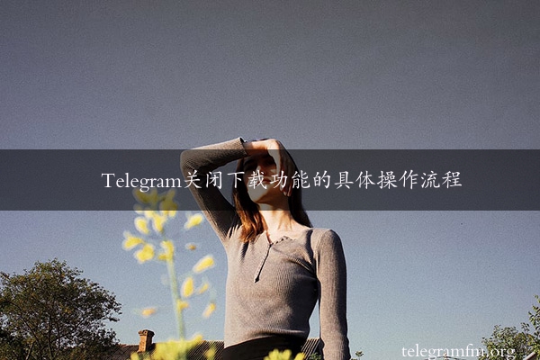 Telegram关闭下载功能的具体操作流程