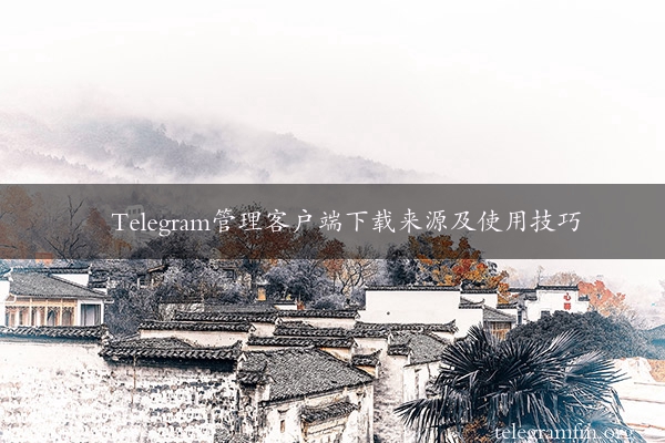 Telegram管理客户端下载来源及使用技巧