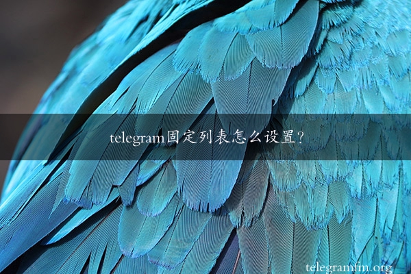 telegram固定列表怎么设置？